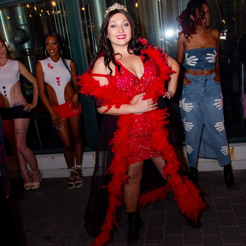 Queen of Hearts Pajama Couture Set – Handmade & Upcycled - The Modern Alien