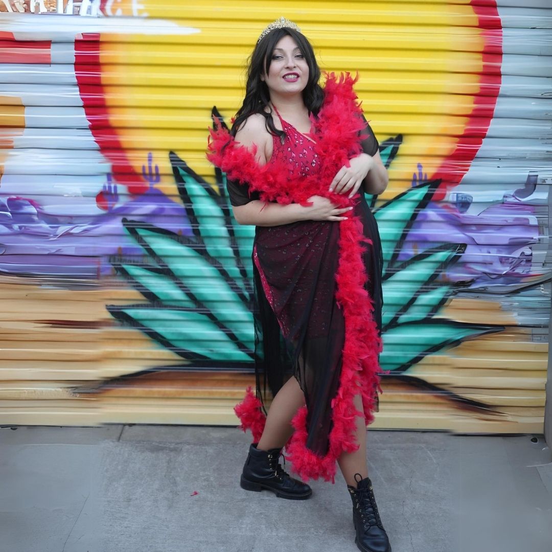 Queen of Hearts Pajama Couture Set – Handmade & Upcycled - The Modern Alien