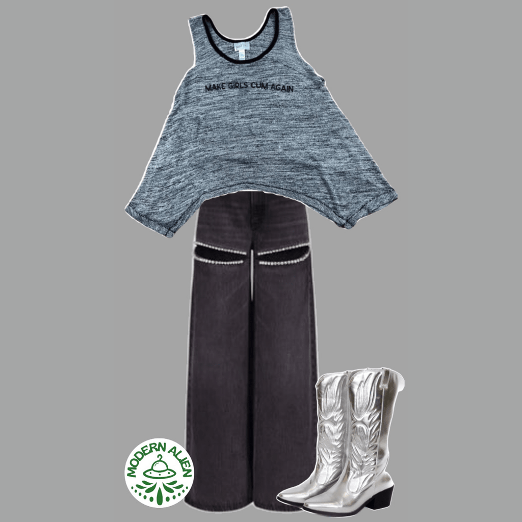 Relaxed Fit Draped Tank Top – Effortless Comfort & Streetwear Edge - The Modern Alien