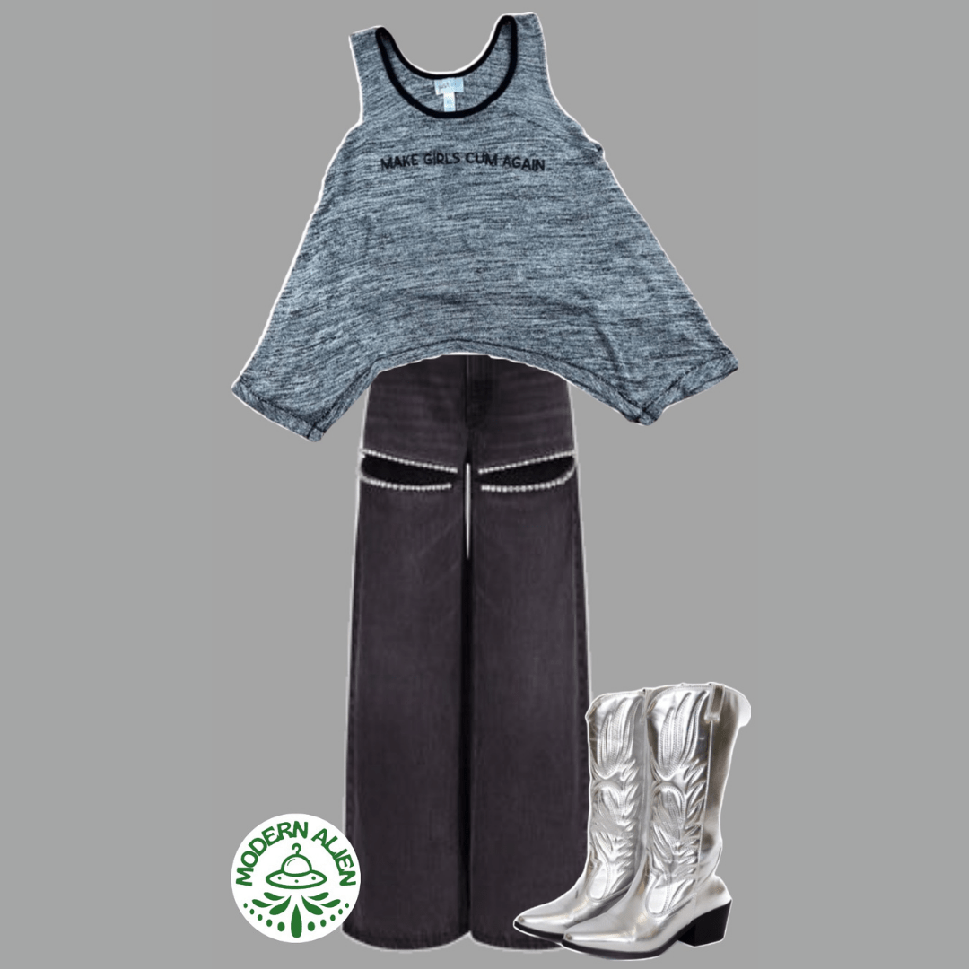 Relaxed Fit Draped Tank Top – Effortless Comfort & Streetwear Edge - The Modern Alien