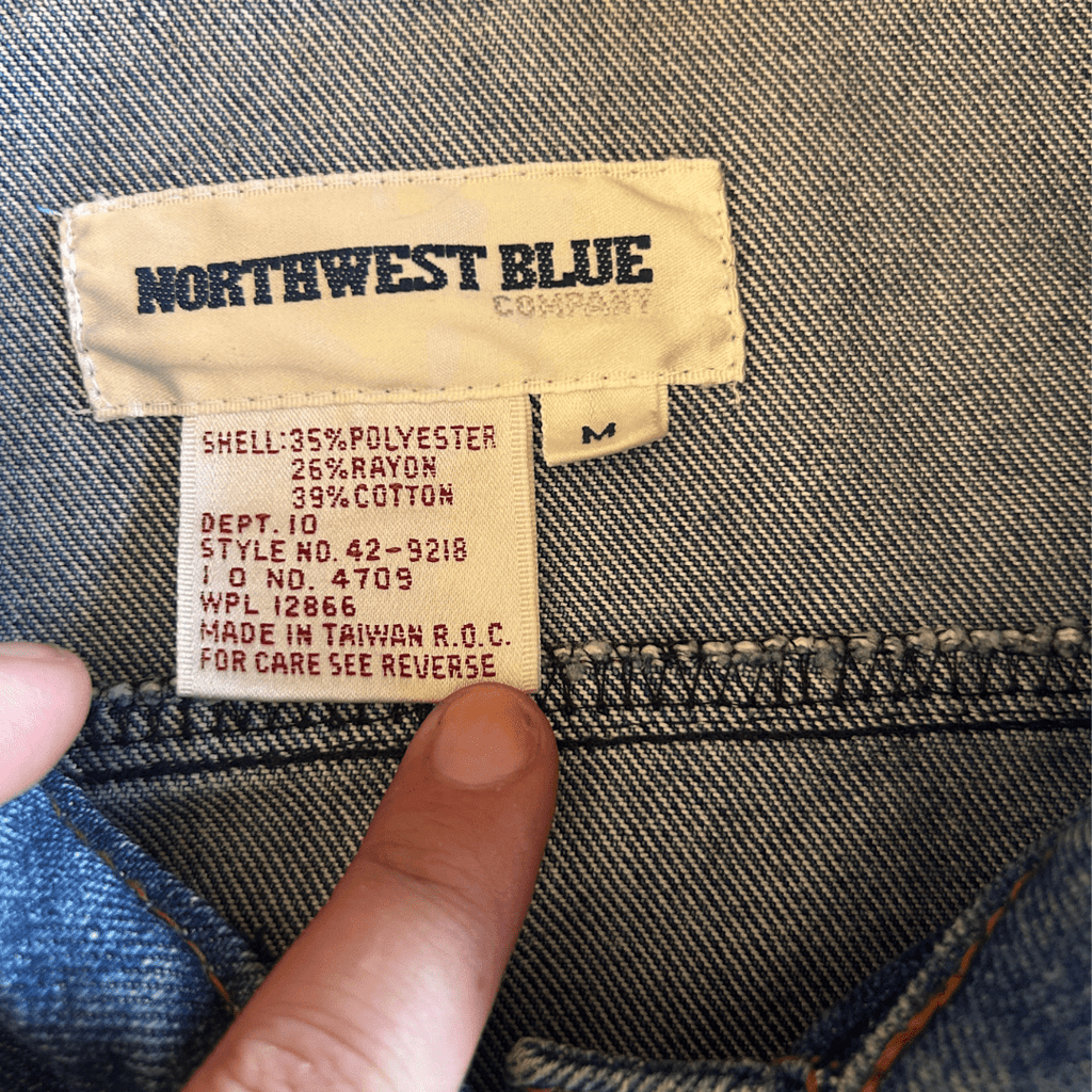 💫 Reworked Denim Fringe Jacket – Funky Western Cowgirl | One - of - a - Kind | Handmade in Arizona ♻️ Sustainably Reworked – Only One Available - The Modern Alien