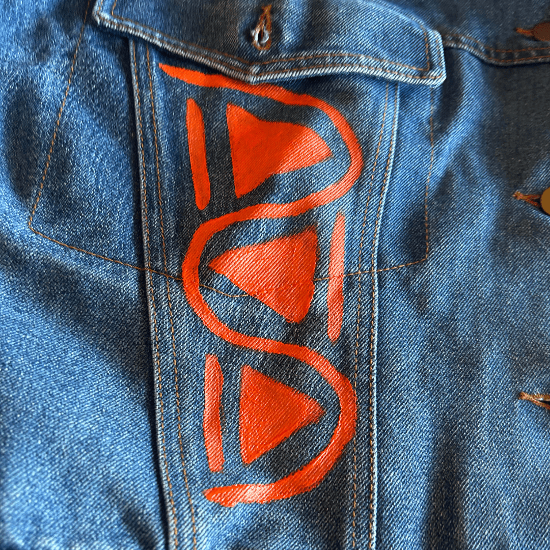 💫 Reworked Denim Fringe Jacket – Funky Western Cowgirl | One - of - a - Kind | Handmade in Arizona ♻️ Sustainably Reworked – Only One Available - The Modern Alien