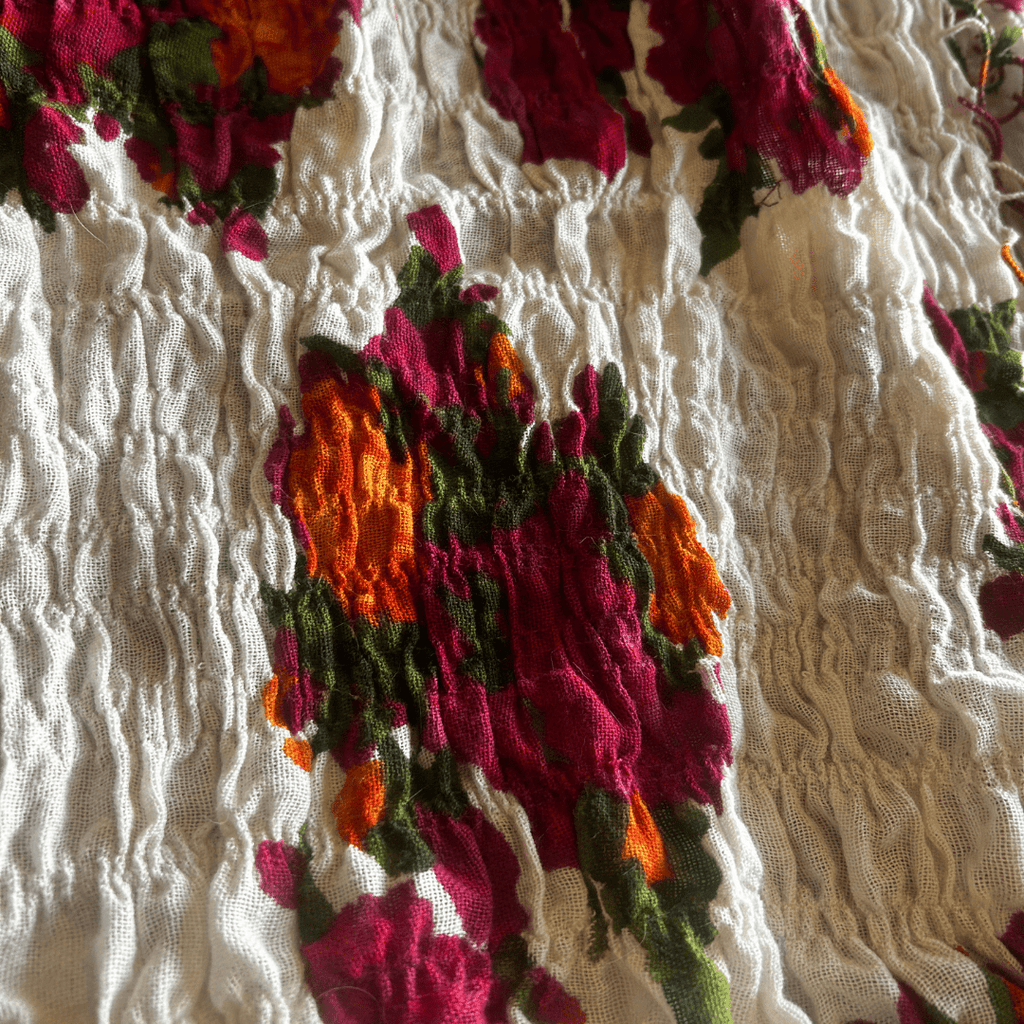 🛒 Reworked Knit + Scarf Skirt – Upcycled Sweater Bottom & Textured Fringe Fabric | One - of - a - Kind | Handmade in Arizona - The Modern Alien