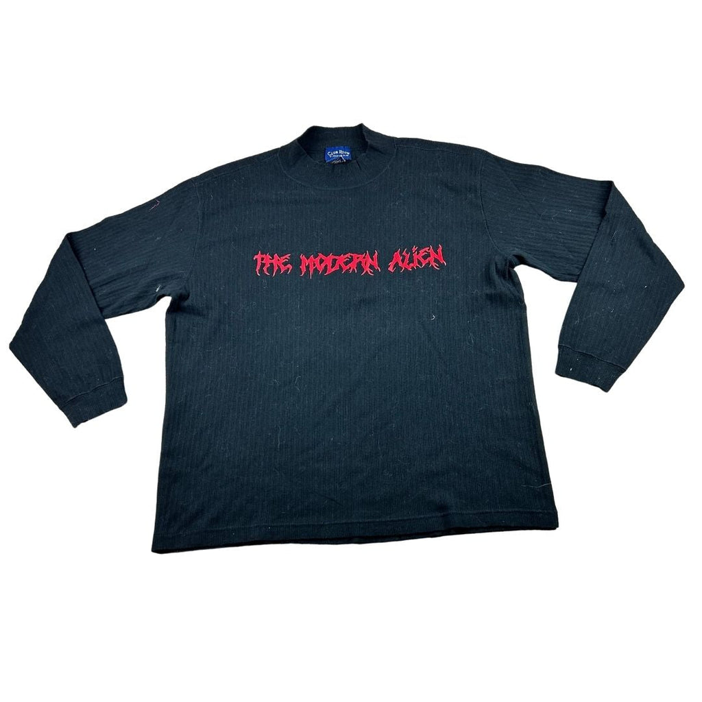 Ribbed Long - Sleeve Shirt – Cozy Streetwear with an Edge - The Modern Alien