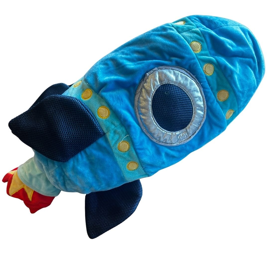 Rocket Ship Crossbody Bag | Upcycled Plush Purse - The Modern Alien