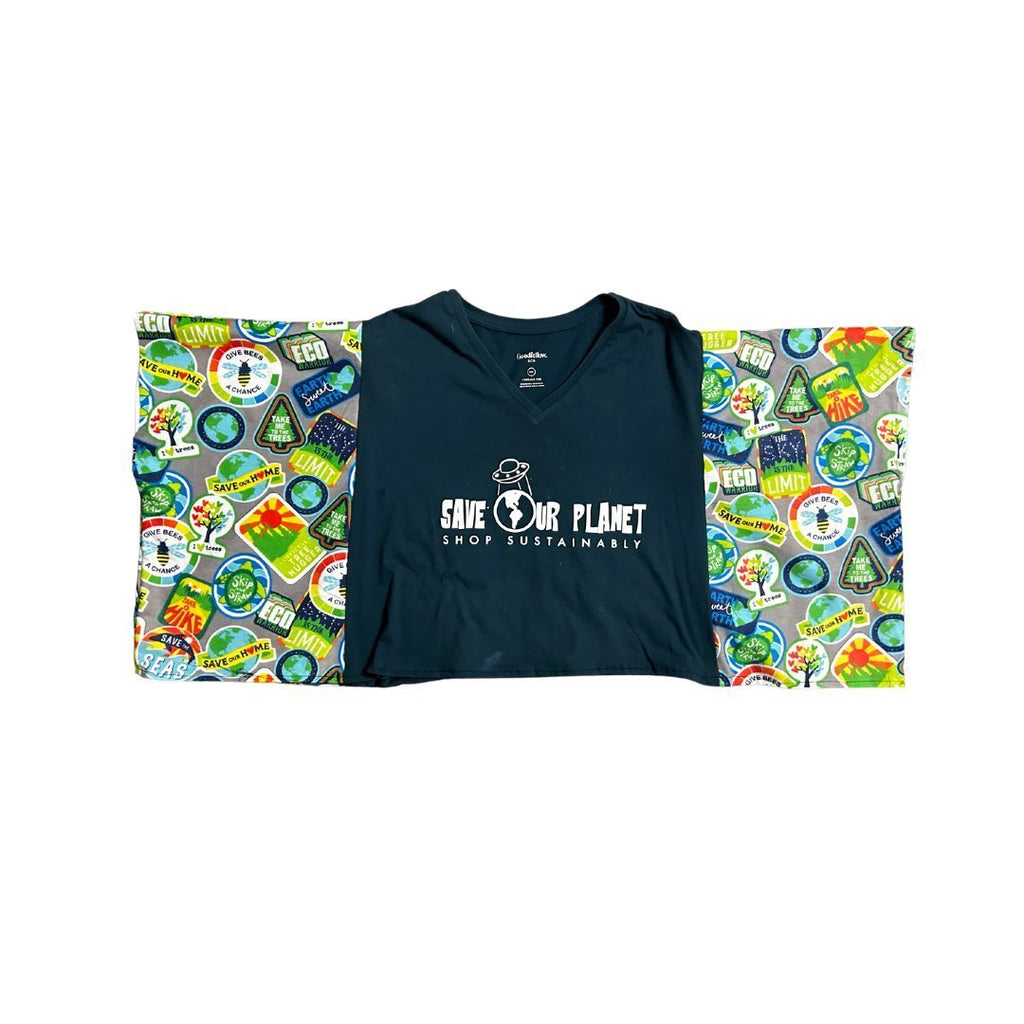 Save the Earth Hippie T-Shirt – Handmade & Upcycled - The Modern Alien