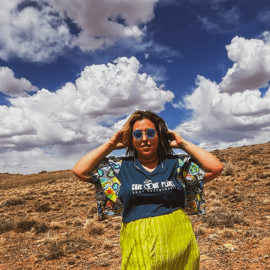 Save the Earth Hippie T-Shirt – Handmade & Upcycled - The Modern Alien