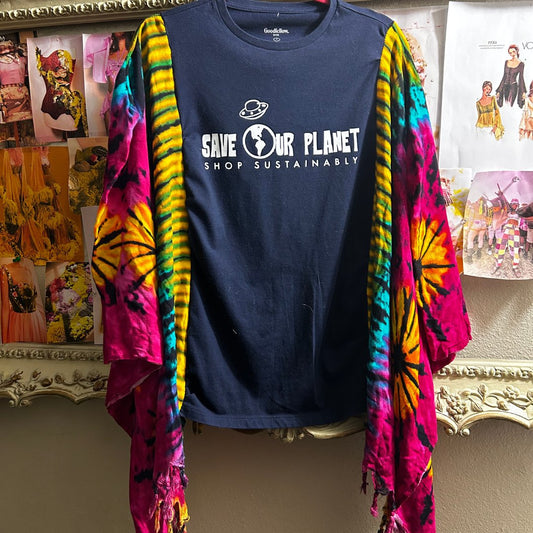 Save the Earth Tie Dye Hippie T-Shirt - The Modern Alien