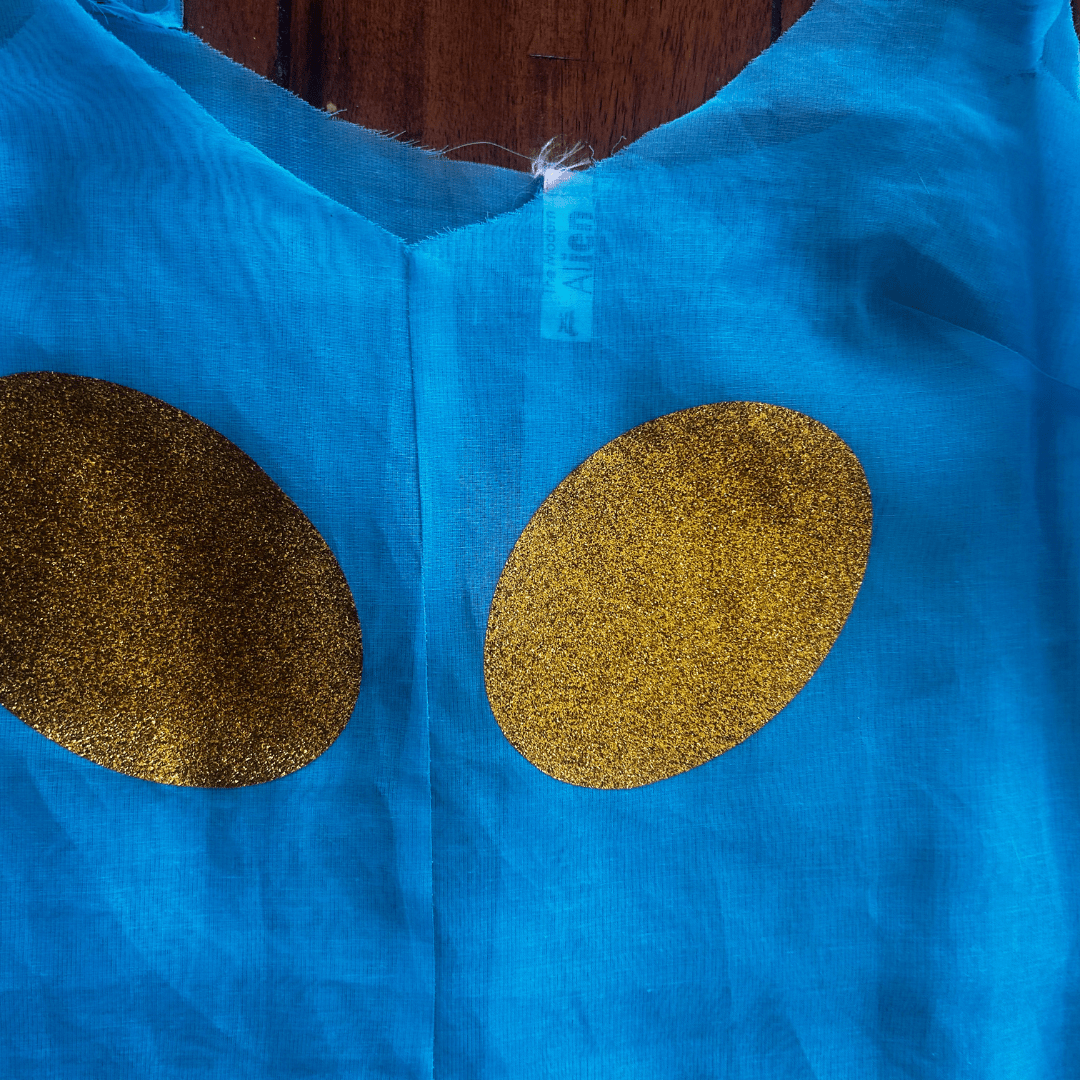 Sheer Alien - Eyed Dress – Handmade from Upcycled Curtains - The Modern Alien