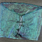 Sheer Iridescent Lace - Up Tube Top – Handmade & One - of - a - Kind - The Modern Alien