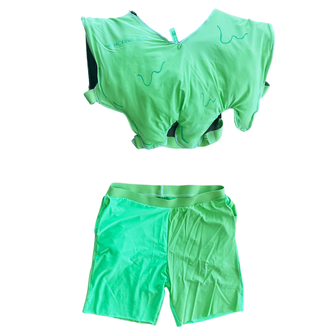 Slime Puffer Vest & Shorts Set – NYFW 2024 Exclusive - The Modern Alien