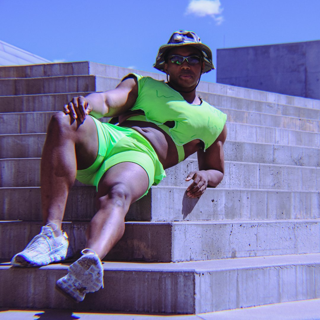 Slime Puffer Vest & Shorts Set – NYFW 2024 Exclusive - The Modern Alien