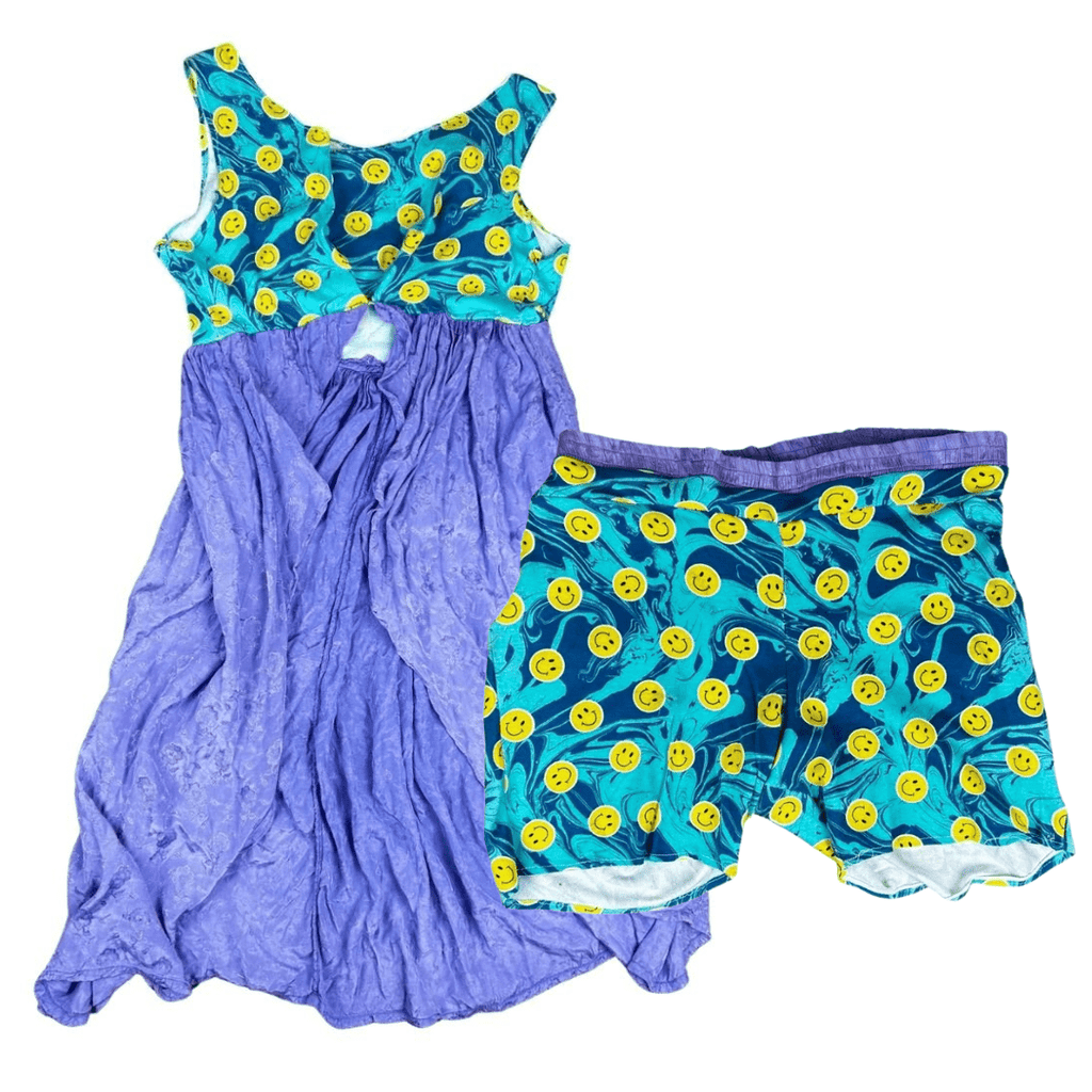 Smiley Patchwork Dress – Handmade & Upcycled - The Modern Alien