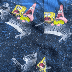 Space Sponge Crop Top & Ruffle Shorts Set – Handmade from Upcycled Pajamas - The Modern Alien