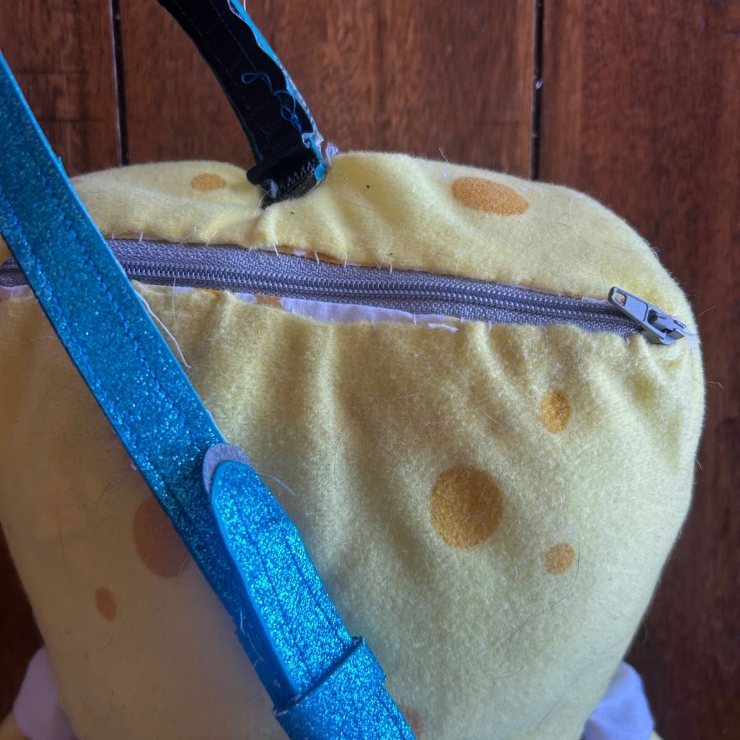 Spongebob Crossbody Fanny Pack – Handmade & Upcycled - The Modern Alien
