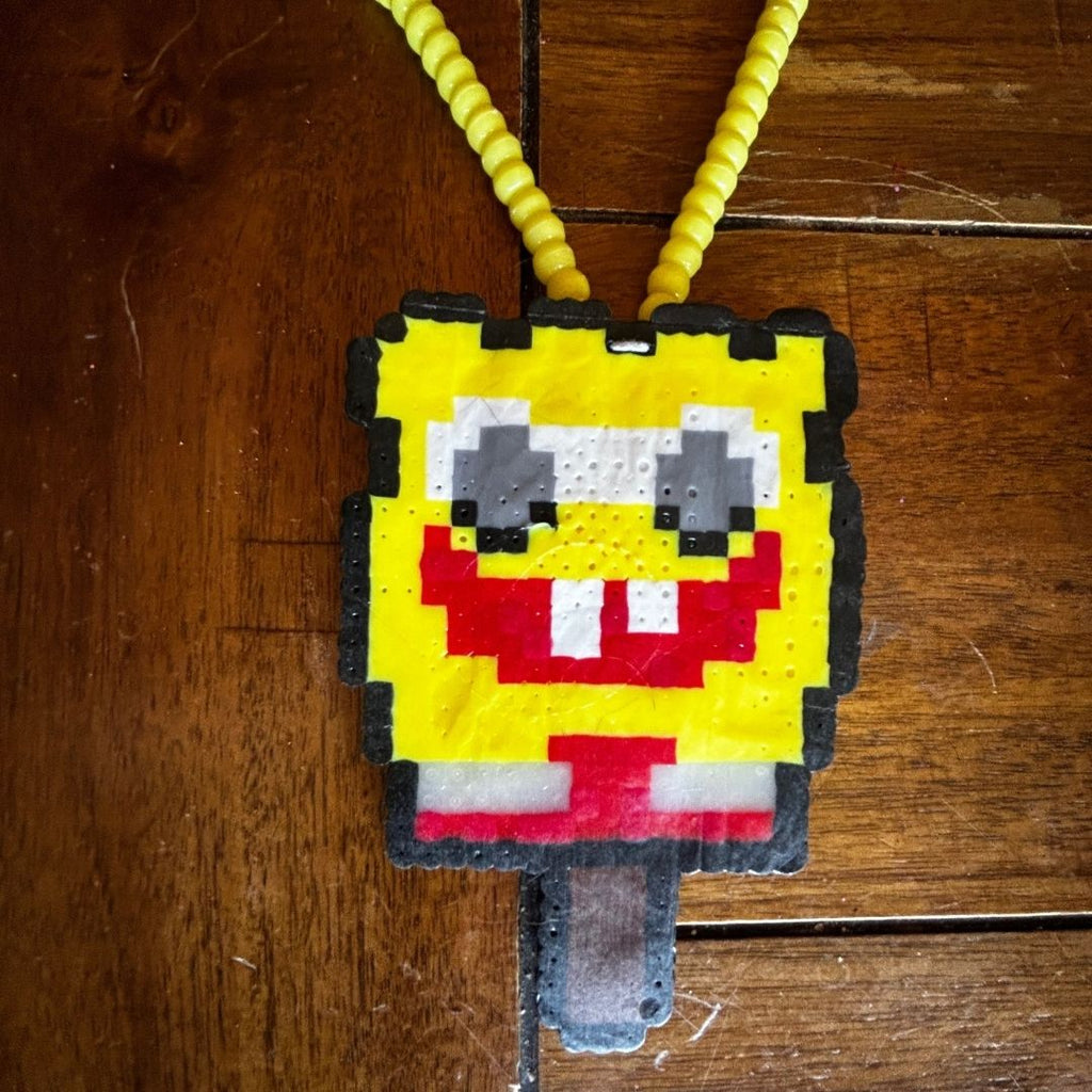 Spongebob Popsicle Perler Necklace – Handmade & Nostalgic AF - The Modern Alien