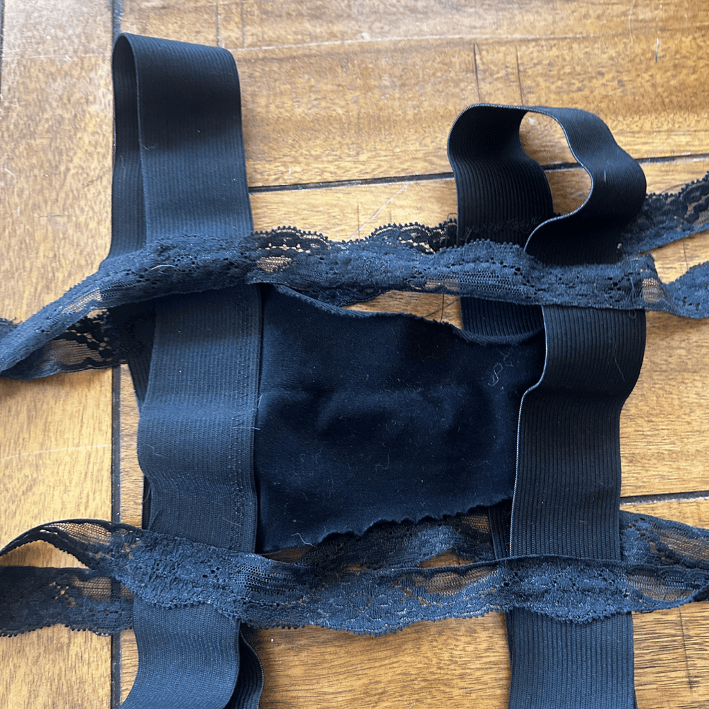 Strapped in Desire Bondage Dress – Handmade & Upcycled - The Modern Alien