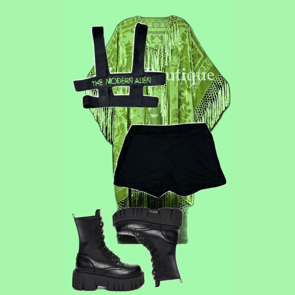 Strapped Two - Piece Set – Handmade & Upcycled - The Modern Alien