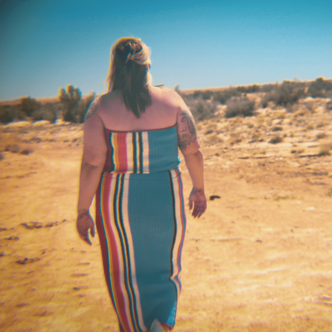 Striped Crochet Tube Top & Maxi Skirt Set – Handmade & Upcycled - The Modern Alien