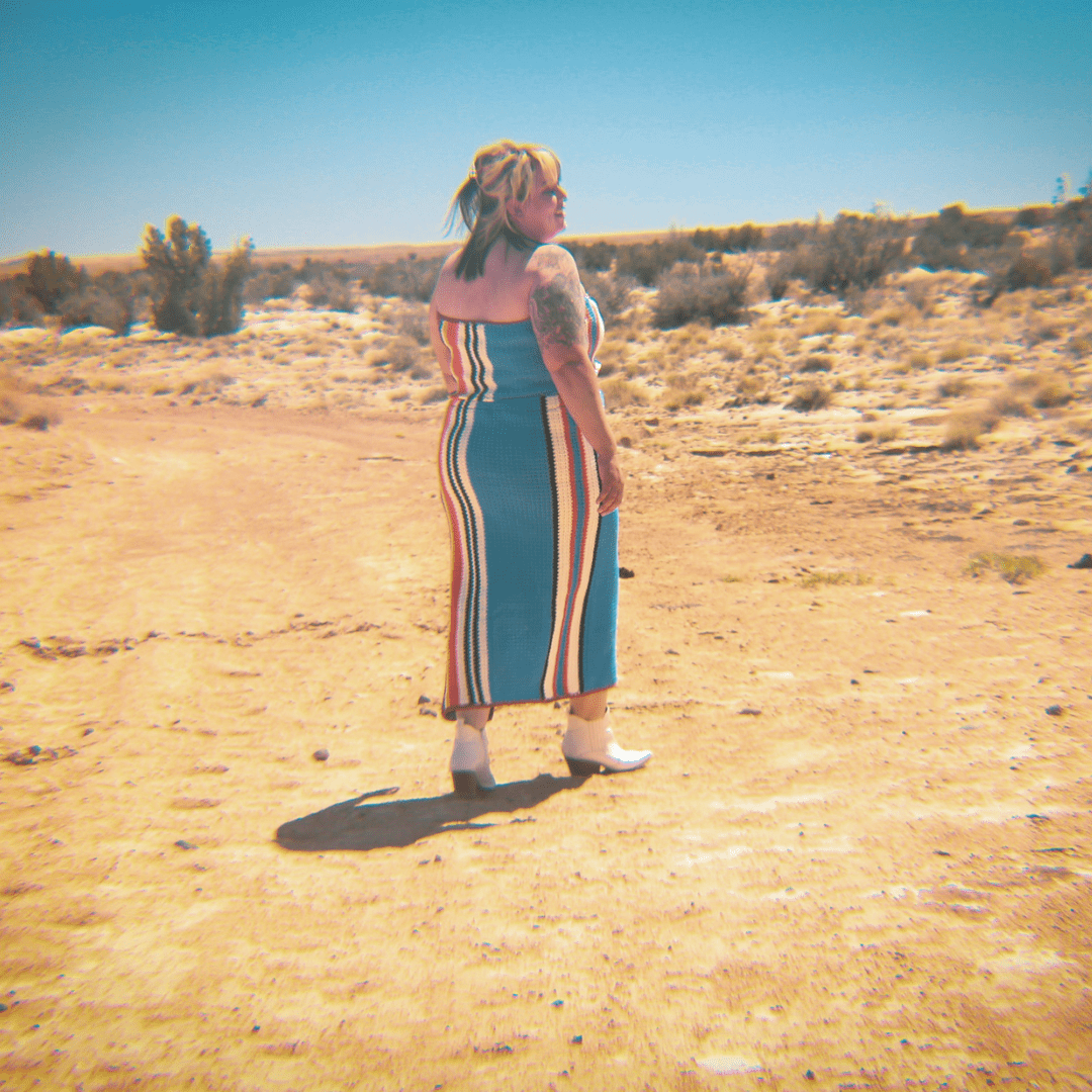 Striped Crochet Tube Top & Maxi Skirt Set – Handmade & Upcycled - The Modern Alien