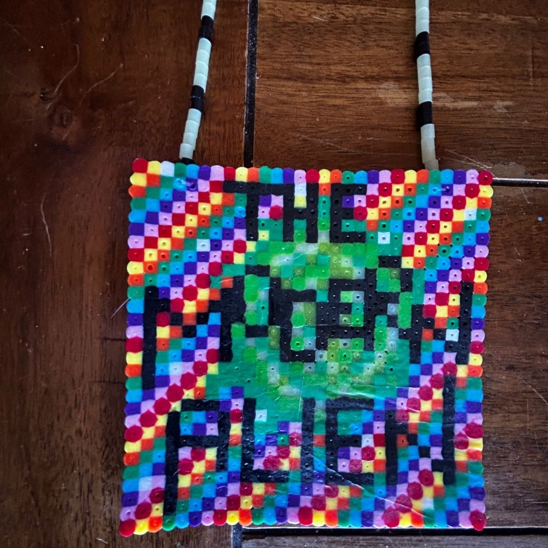 The Modern Alien Perler Necklace – Handmade Signature Piece 👽✨ - The Modern Alien