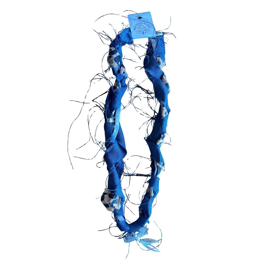 Twisted Textile Talisman Necklace – Handmade from Scraps & Found Jewelry - The Modern Alien