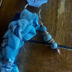 Upcycled Fabric Wristlet | Handmade from Scrap Fabrics & Mismatched Earrings - The Modern Alien