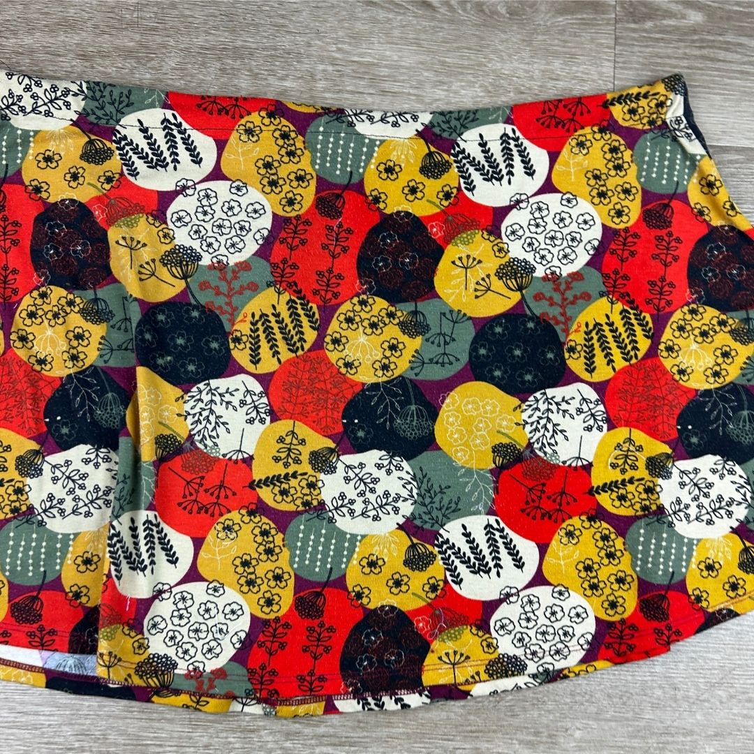 Upcycled Mini Skirt – Handmade with Bold & Playful Print - The Modern Alien