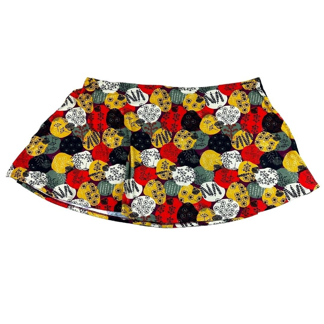Upcycled Mini Skirt – Handmade with Bold & Playful Print - The Modern Alien