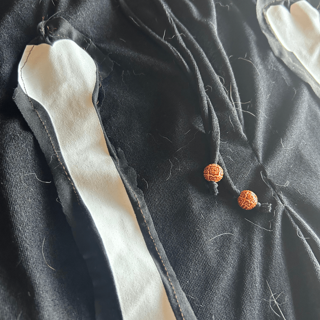 Upcycled Skeleton Maxi Skirt – Handmade from Sheer Joggers | One - of - a - Kind | Reworked in Arizona 🦴 Spooky, Sheer & Sustainable – Only 1 Available - The Modern Alien