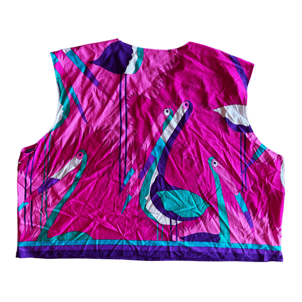 💫 Upcycled Tapestry Crop Top – Funky Western Style | One - of - a - Kind | Handmade in Arizona ♻️ Sustainably Reworked – Only One Available - The Modern Alien