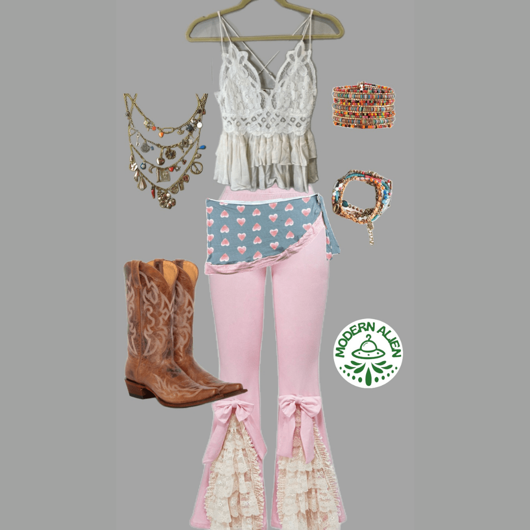 Upcycled Wrap Skirt – Handmade from Reclaimed Fabrics - The Modern Alien