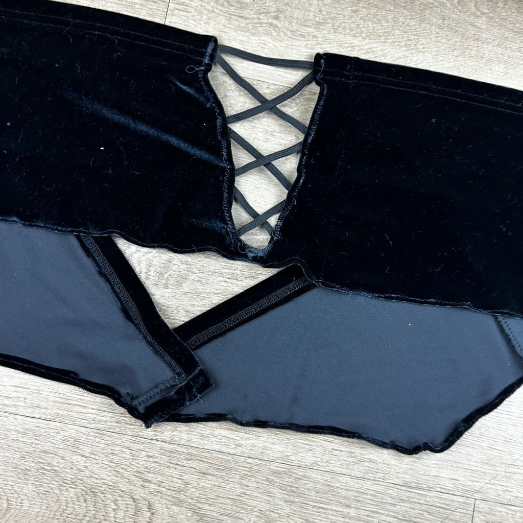 Velvet Tube Top & Mini Skirt Set – Handmade & Upcycled - The Modern Alien