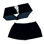 Velvet Tube Top & Mini Skirt Set – Handmade & Upcycled - The Modern Alien