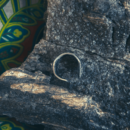 Vintage Floral Spoon Ring – Handmade from Upcycled Silverware - The Modern Alien