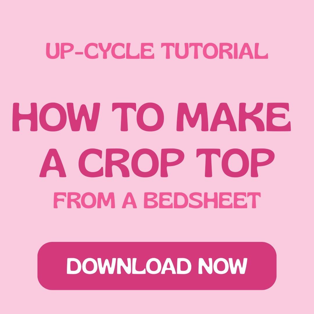 Vintage Sheet to Crop Top - ONLINE Tutorial - The Modern Alien