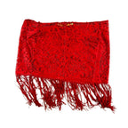 Western Desert Vest Crop Top & Lace Fringe Mini Skirt – Handmade & Upcycled - The Modern Alien