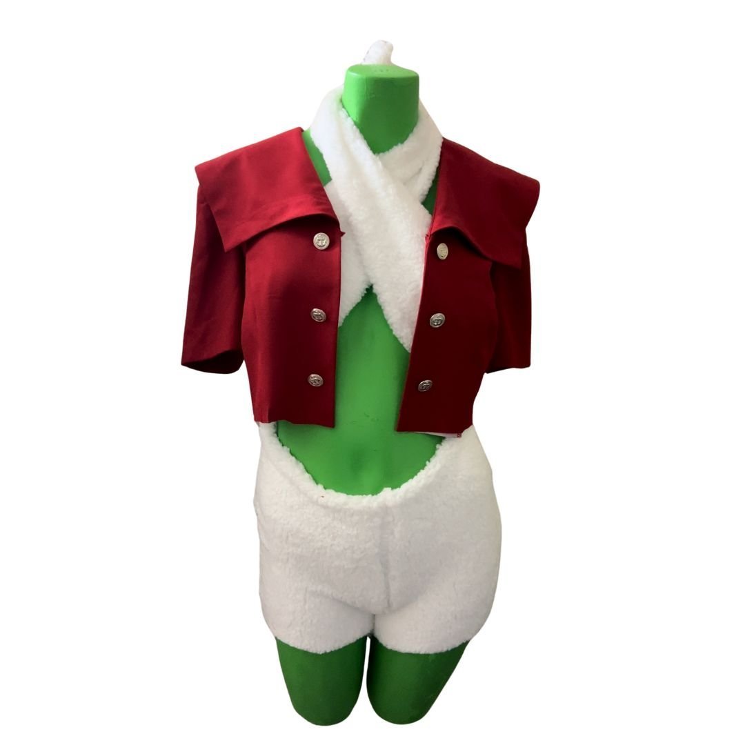 Wonderland-Inspired Bodysuit & Bolero Set – Handmade & Upcycled