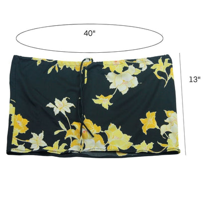 Black and Yellow Floral Mini Skirt - The Modern Alien