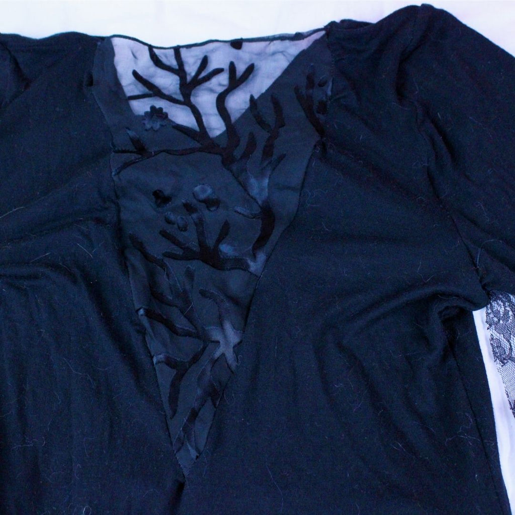 Black Vampire Warrior Bodysuit – Handmade & Upcycled - The Modern Alien