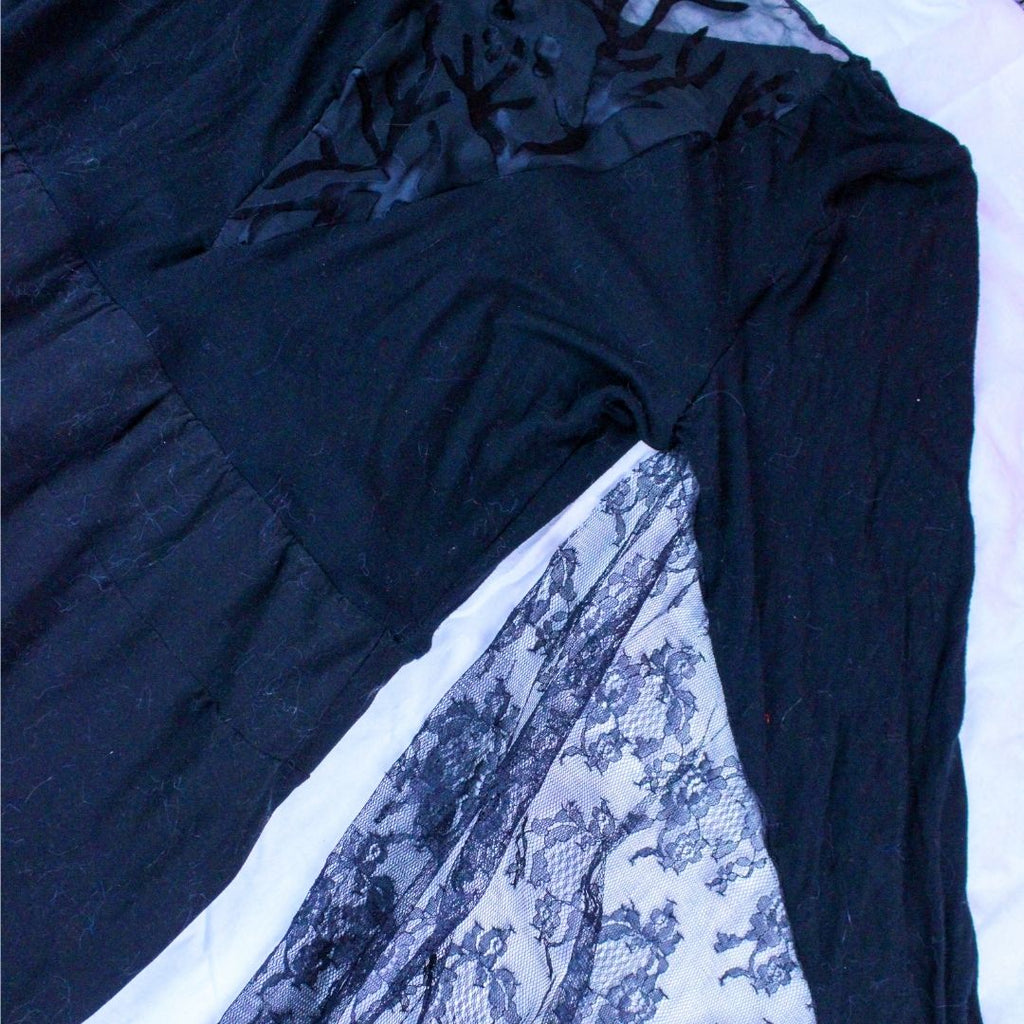 Black Vampire Warrior Bodysuit – Handmade & Upcycled - The Modern Alien