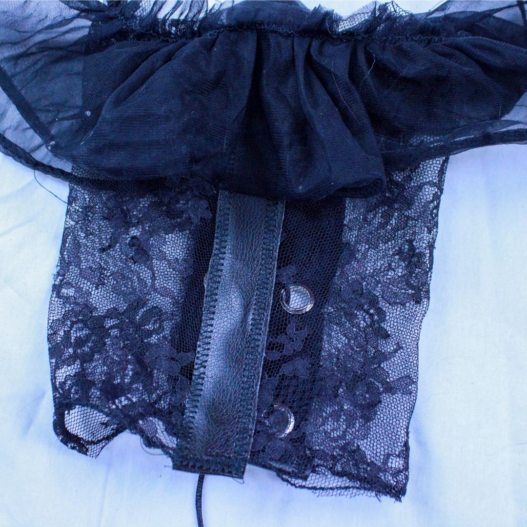 Black Vampire Warrior Bodysuit – Handmade & Upcycled - The Modern Alien