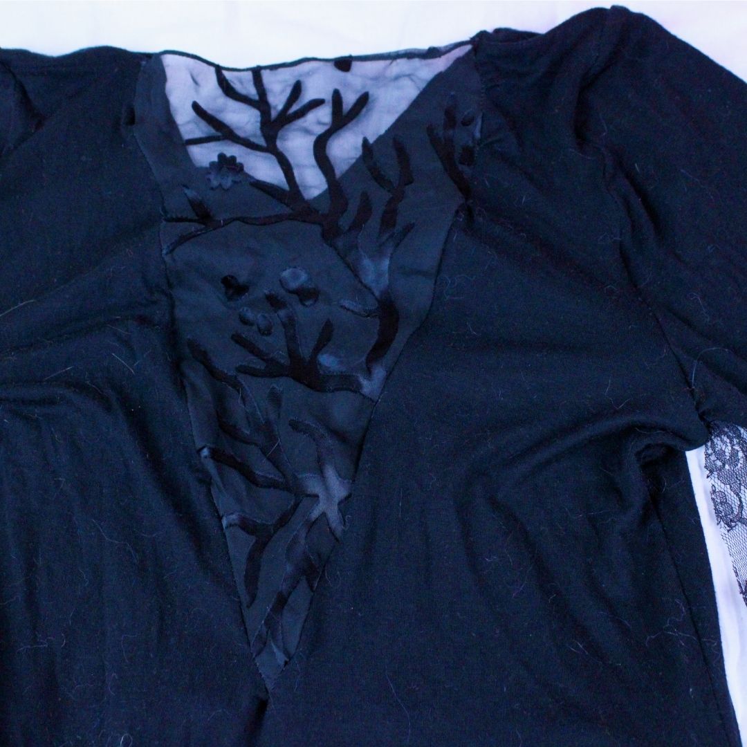 Black Vampire Warrior Bodysuit – Handmade & Upcycled - The Modern Alien