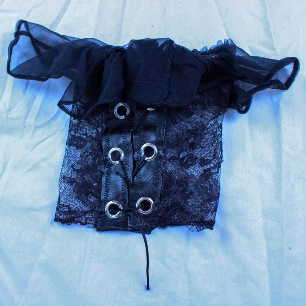 Black Vampire Warrior Bodysuit – Handmade & Upcycled - The Modern Alien