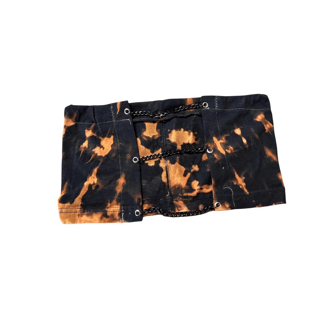 Bleach - Dyed Lace - Up Tube Top – Handmade & Upcycled - The Modern Alien