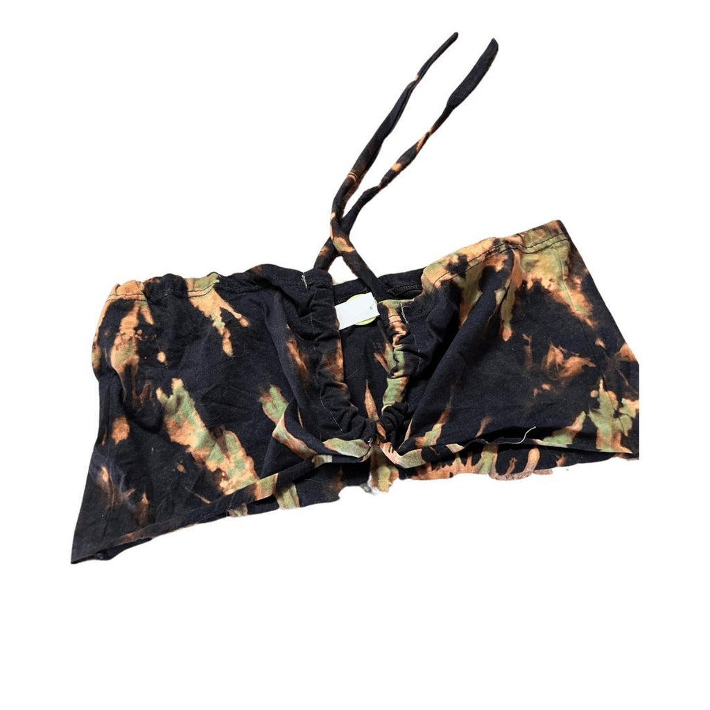 Bleach - Dyed Upcycled Tube Top – Handmade & One - of - a - Kind - The Modern Alien