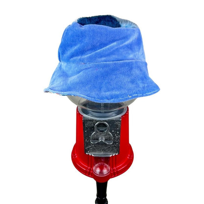 Blue Fur Reversible Bucket Hat – Handmade & One - of - a - Kind - The Modern Alien