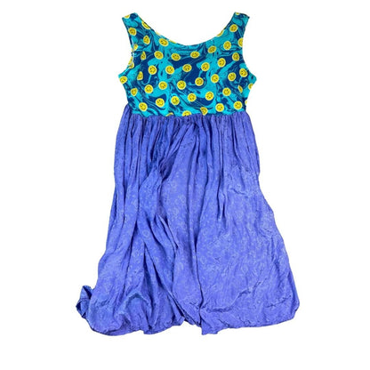 Blue Tie Dye Smiley Face Tank top and Shorts Set - The Modern Alien