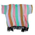 Boho Chic Striped Kimono – Handmade with Fringe - The Modern Alien