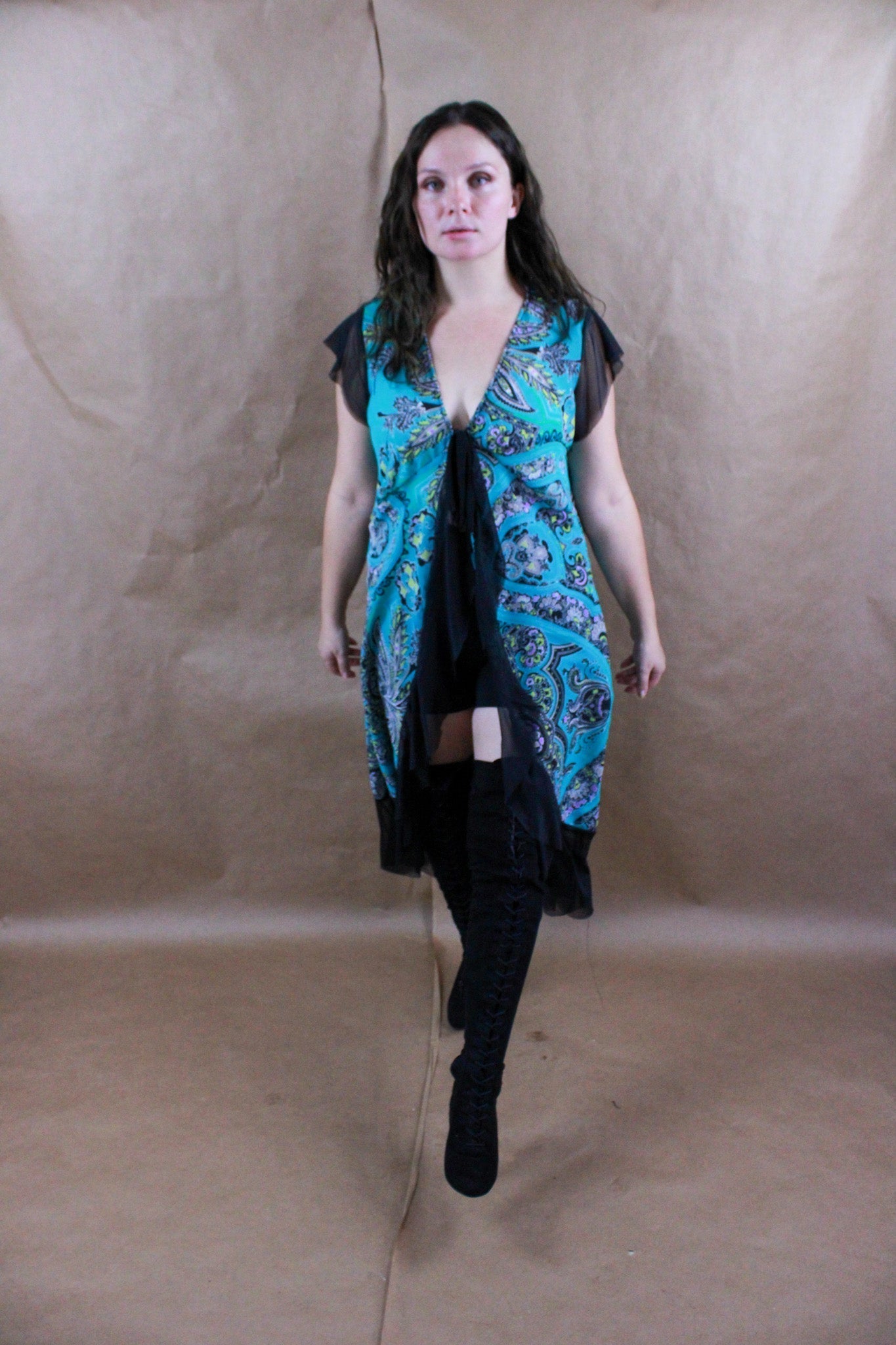Boho Paisley Sheer Duster – Handmade from a Scarf - The Modern Alien